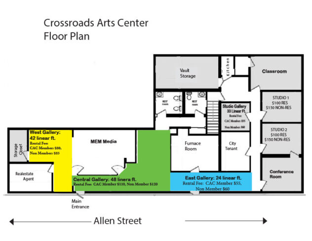 CAC Art Center Floor Plan 2025